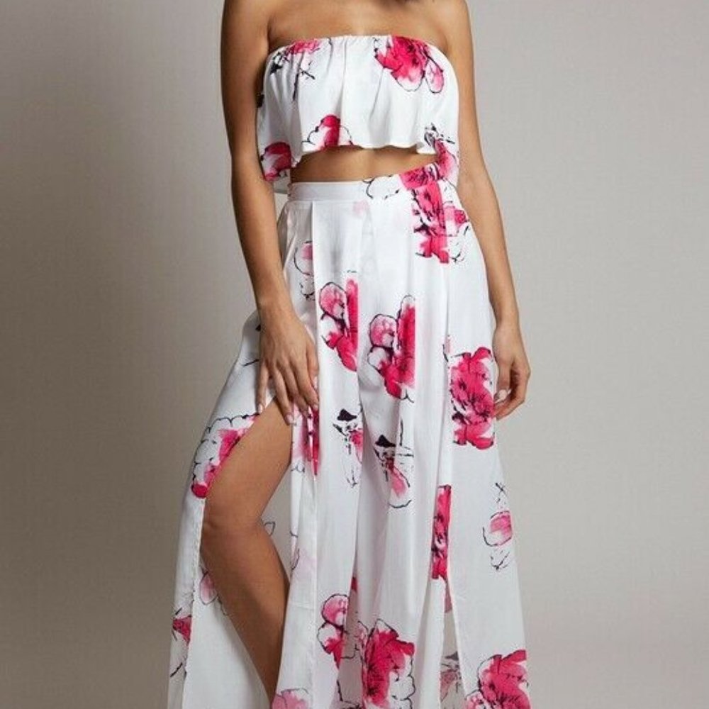 Ava Lightweight Breezy Floral 2-Piece Pant Set